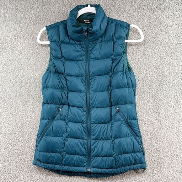 REI Co-op Down Vest in teal size XS - Picture 1 of 12